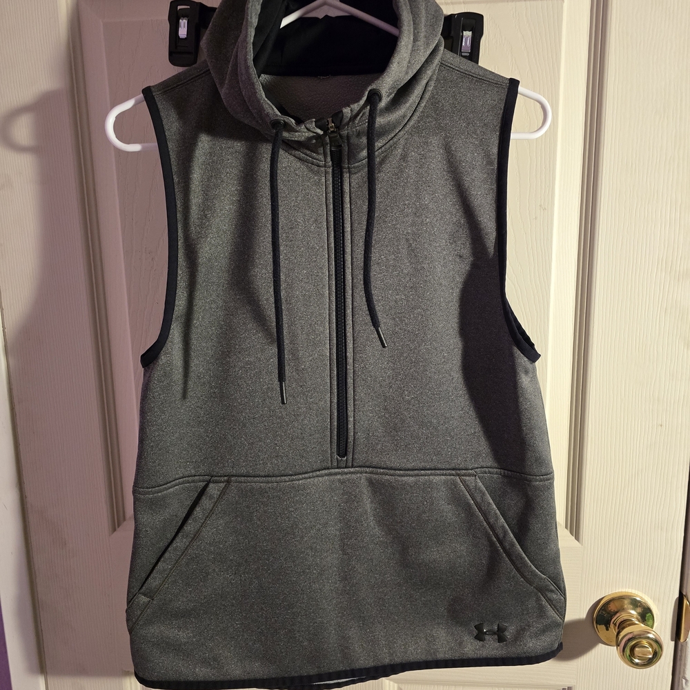 Under Armour Men's Gray Sleeveless Hoodie